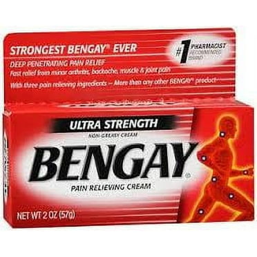 Ultra Strength Bengay Pain Relief Cream (Pack of 3)