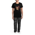 thumbnail image 4 of CafePress - French Bulldog Lover Women's Dark Pajamas - Women's Short Sleeve Print T-Shirt and Pants Dark Cotton Pajama Set, 4 of 7