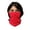 Red, variant on Face Cover Mask Neck Gaiter Elastic and Microfiber Tube Neck Warmer- Pack of 4