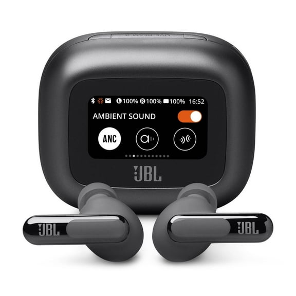 Restored JBL Live Beam 3 True Wireless Noice Cancelling Earbuds Black (Refurbished)