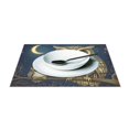 thumbnail image 3 of Ryvnso Placemats Set of 4 Bohemia Owls Night Dining Mats Heat-Resistant Non-Slip Washable Table Mat, 3 of 8