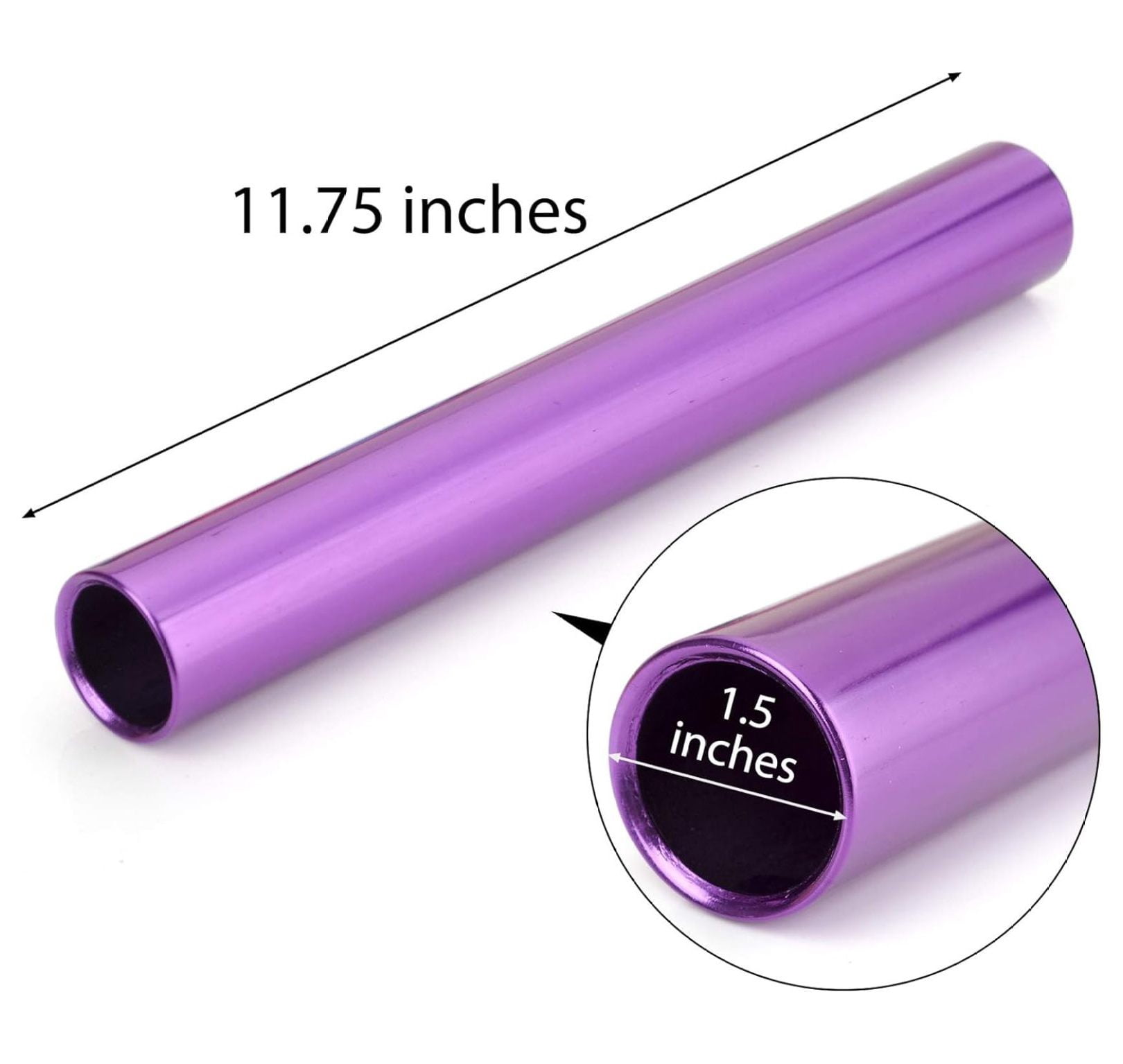 8 Pieces Official Aluminum Track & Field Races Relay Batons