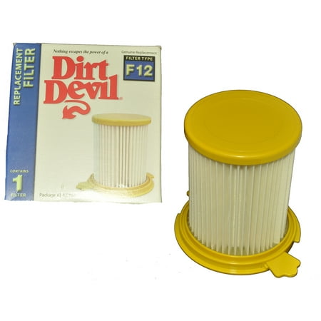 f12 dirt devil filter dialog displays option button additional opens zoom