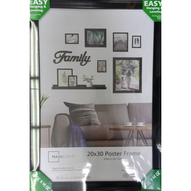 Mainstays Ms x30 Beveled Black Poster Frame Walmart Com Walmart Com