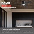 thumbnail image 4 of Honeywell Lynton 52" Ceiling Fan, Damp-Rated with LED Light & Remote Control, Matte Black, 4 of 12