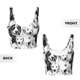 thumbnail image 5 of Kdxio Labrador Retriever Dog Print Workout Crop Tank Top for Women Racerback Yoga Tank Tops Athletic Sports Shirts Exercise Undershirts, 5 of 9