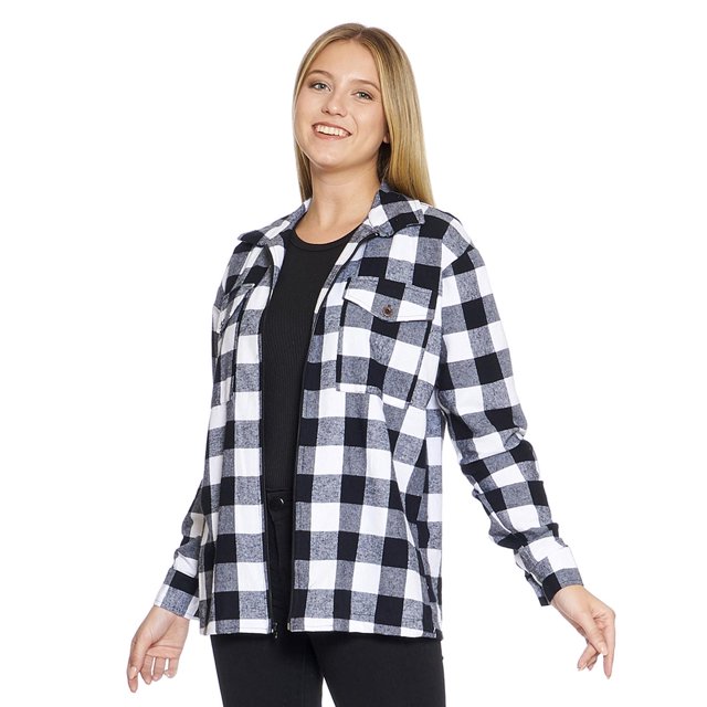 Sobre Camisa Unisex a Cuadros Blanco y Negro Franela De Moda Casual Cómoda 360079 negro CH INCÃGNITA 360079