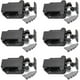 thumbnail image 1 of Push Release Cabinet Latches, 6 Non-Magnetic Drawer Latches with Touch Latch for Furniture Doors - Black, 1 of 5