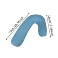 thumbnail image 3 of Orthopedic V Shaped Pillow with Matching V Shaped Pillowcase for Back Shoulder and Neck Support Nursing and Pregnancy Pillow Good for Sleeping In, 3 of 5