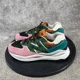 thumbnail image 5 of New Balance Shoes Mens Size 10 D 57/40 Pink Lemonade Green Suede Casual Sneaker, 5 of 6