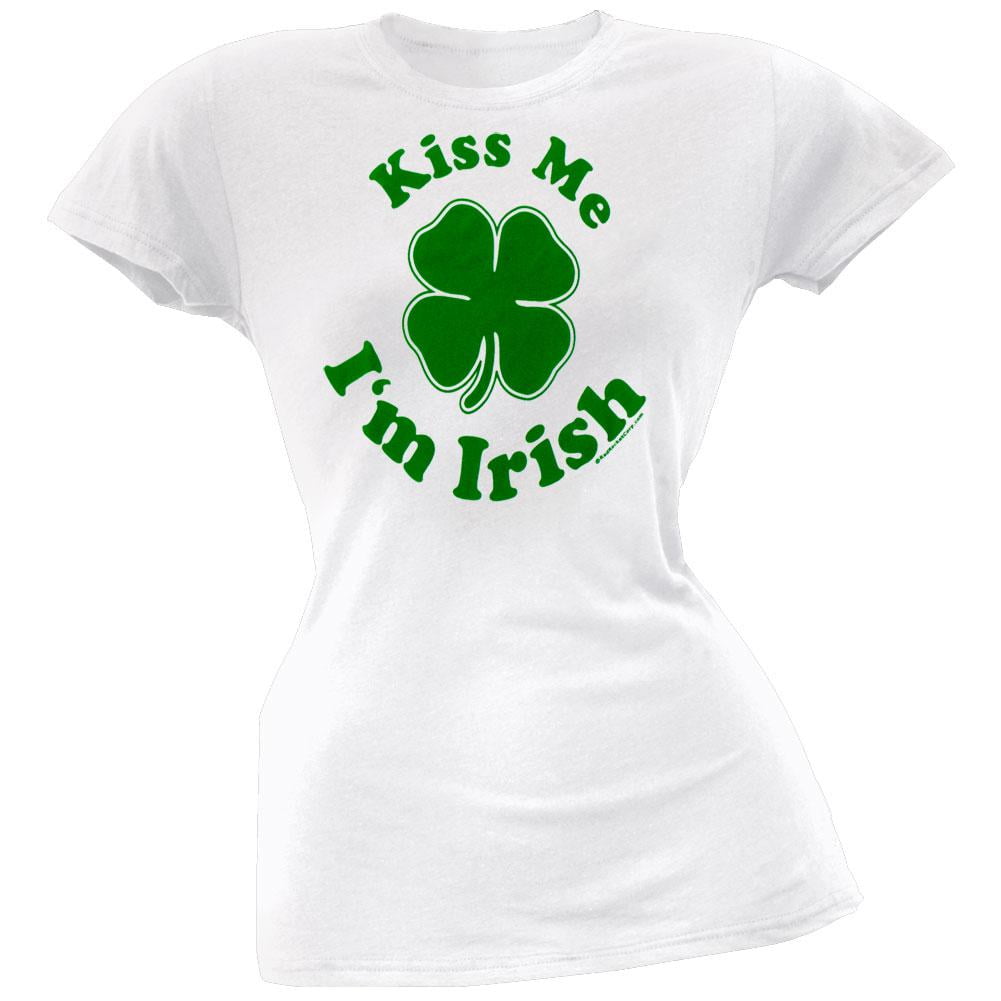 Holiday Shirt St Patty's Shirt St Patrick's Day Tee Kiss Me I'm Irish Shamrock Shirt Kiss Me I'm Vaccinated Shirt Trendy TShirt