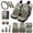 Aztec Cow Print, variant on Yuyamidu Camo Hunting Wood Automotive Seat Cover Set Car Floor Mat Steering Wheel Cover Center Console Armrest Pad Safety Belt Pad Cup Coasters Keychains Lipstick Holder 17 PCS Car Interior Decor