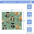 thumbnail image 5 of GZHJMY Cute Fox Animal Cotton Washcloths Set of 6, 12"x12" Super Soft Absorbent Wash Cloths Bathroom Face Cloths Fingertip Towels for Gym Hotel and Spa, 5 of 7