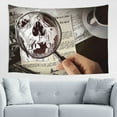 thumbnail image 4 of Detective Magnifying Glass Fantasy Wall Decor Tapestry , Room Bedroom Wall Hangings Tapestry Investigation Searching,60" X 40", 4 of 9