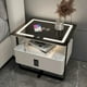 thumbnail image 1 of All Solid Wood Luxury Smart Nightstands Simple Modern Bedside Cabinet Rock Panel Wireless Charging Password Lock Furniture WKNS My Lux Decor Round, 1 of 26