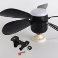 Inner Ceiling Fan BESTYASH Ceiling Fan Mounting Bracket Kit, Iron Slope Ceiling Adapter ...