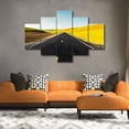 thumbnail image 3 of TISHIRON 5PCS Framed Canvas Wall Art Set,60"x40" Road Through Wheat Fields Canvas Art Decor, 3 of 7