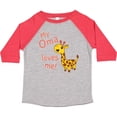 thumbnail image 3 of Inktastic My Oma Loves Me- Cute Giraffe Boys or Girls Toddler T-Shirt, 3 of 5