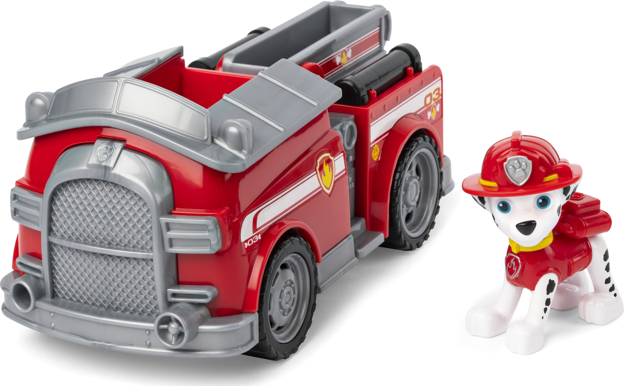 bånd scrapbog Tangle PAW Patrol, Marshall's Fire Engine Vehicle with Collectible Figure, for  Kids Aged 3 and Up - Walmart.com