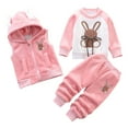 thumbnail image 4 of Gerichy Toddler Baby Boy Clothes Fall Winter Outfit, Toddler Plush Sweatsuit Baby Girls Clothes Boy Outfits Suit Graphic Print Fleece Sweatshirt Tops And Pant Set, 4 of 4