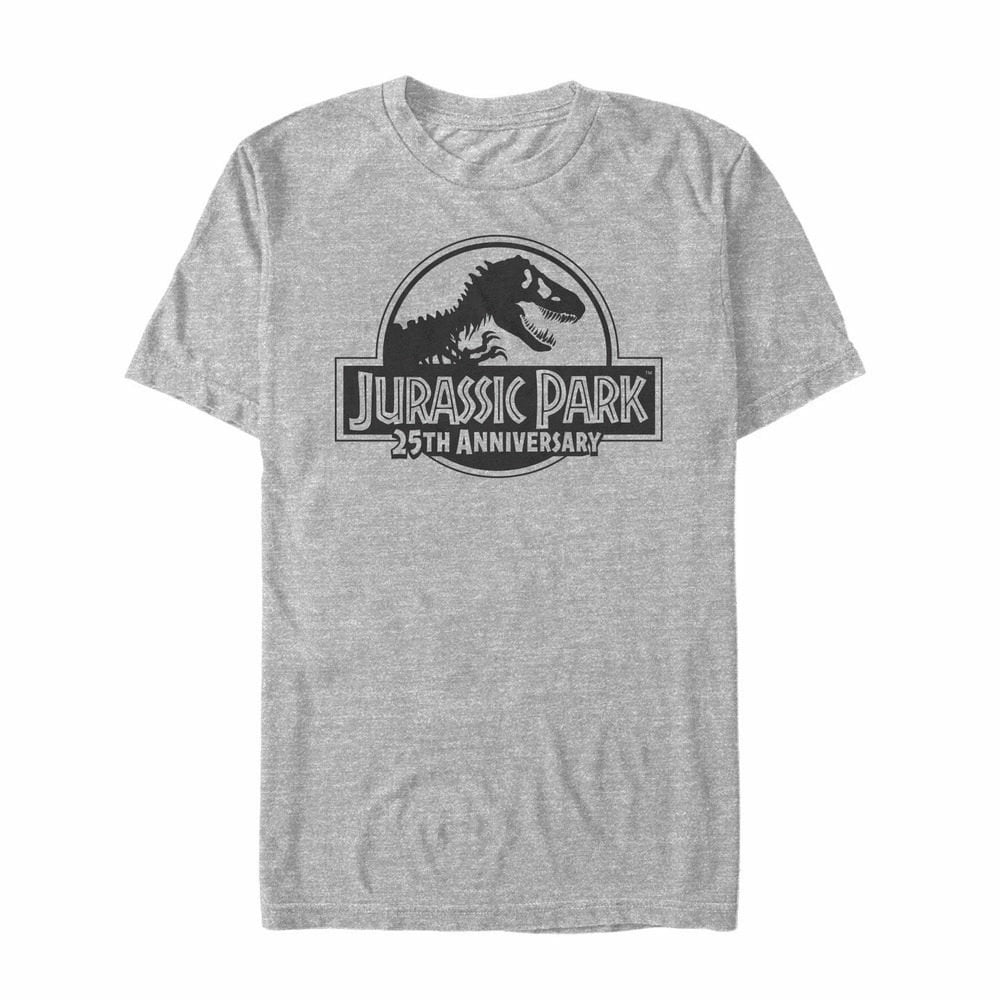 Jurassic Park T-Shirt Graphique Logo BW 25e Anniversaire / S