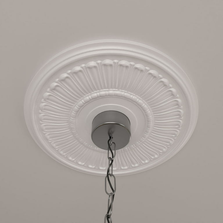 8 Inch Brushed Nickel Ceiling Medallions Shelly Lighting
