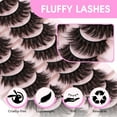 thumbnail image 3 of False Eyelashes Natural Look 10 Pairs Reusable Adhesive Eyelashes,A31, 3 of 5