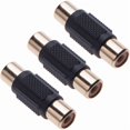 thumbnail image 1 of TG (Lot de 3) Câble d'Extension Convertisseur Jack F RCA Adaptateur, 1 of 3