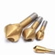 thumbnail image 4 of Juego de brocas biseladas de 4 piezas - Herramientas de avellanado de 90° chapadas en titanio HSS para metal, madera, plástico - gama 2-20mm, 4 of 9