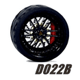 thumbnail image 1 of Carlomo Roues 1/64 pour Modèle de Voiture D-Class 2 Ensemble de Détail en Alliage Pièces de Rechange avec Pneus en Caoutchouc Disque de Casse Adultes Passe-Temps D022B, 1 of 6