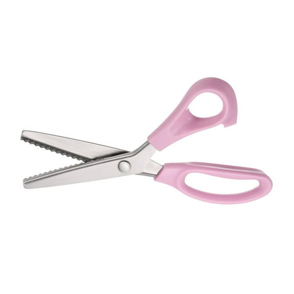 Uxcell Sewing Scissors Stainless Steel Serrated Craft Shears Pink