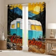 thumbnail image 2 of Erosebridal Kids Camping Themed Black Out Curtains,Rustic Country Adventure Curtains Pack of 2 (42x63 Each) For Boys, 2 of 7