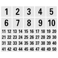 thumbnail image 4 of 50pcs Table Numbers 1-50, Plastic Table Numbers Double Table Number Cards Table Number Signs for Weddings Restaurant Banquets Party Event Decors White, 4 of 8