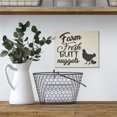 thumbnail image 4 of JennyGems Farm Fresh Butt Nuggets Wooden Sign, Funny Chicken Coop Signs, Country Farmhouse Decor Wall Hanging, Chicken Decor, Eggs, Made in USA, 4 of 9