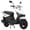 White, variant on X-Pro Bora 50cc Gas Moped Scooter for Adults – Automatic Transmission, 4‑Stroke Engine with 10" Aluminum Wheels, Electric/Kick Start!