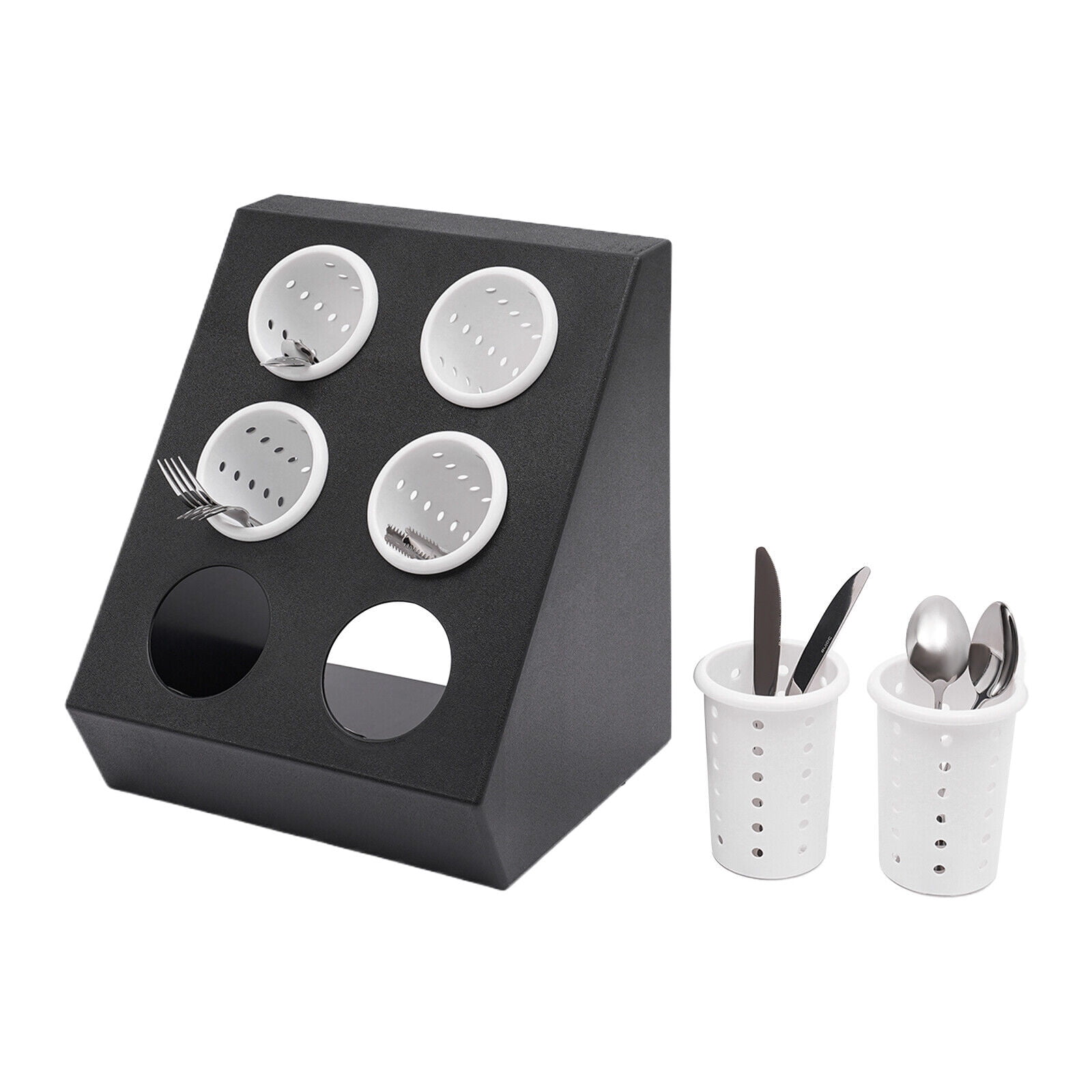 6-Compartment Kitchen Utensil Holder, Kitchen Caddy, Utensil Organizer, Modern
