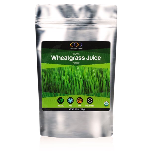 Optimally Organic Wheatgrass Juice Powder, Organic Vitamins