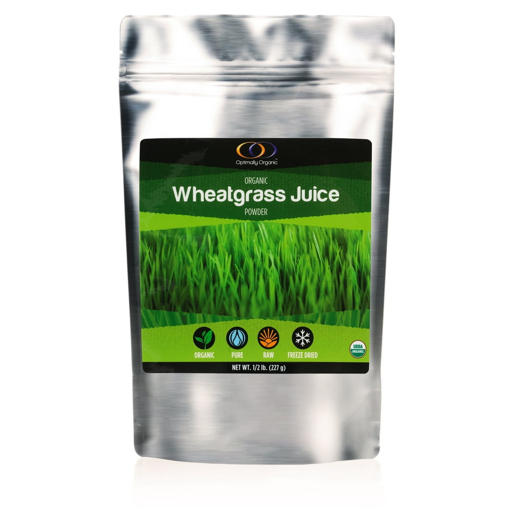 Optimally Organic Wheat Grass Juice Powder 1/2 LB Wheatgrass Juice