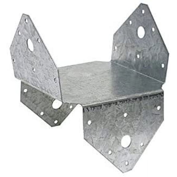 Simpson Strong-Tie Post Cap Base Zmax - 6x6 Post Base Bracket - 4-3/8 In, 18 Ga