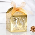thumbnail image 5 of 50 Pack Wedding Favor Boxes with Ribbon Candy Gift Boxes for Wedding Adornments Golden, 5 of 10