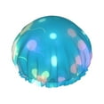 thumbnail image 1 of YFYANG Women's Double Waterproof Shower Cap, Dream Balloon Reusable Hair Cap for All Hair Styles and Head Sizes, 1 of 9
