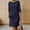 Navy, variant on asdoklhq Maxi Dresses for Women Gowns and Evening Business Casual Linen Dress Black L