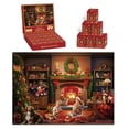 thumbnail image 1 of Multicolor 11.02 Inch 2025 Christmas Countdown Calendar Puzzle 24 Panel Edition 1008 Pieces Adult Educational Toy Gift For Holiday Family Game, 1 of 6