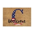 thumbnail image 2 of Zynviq Letter Doormats 19.7" X 31.5" Throw Rug Polyester Rectangular Washable Brown Small Rug for Dining Room, 2 of 6