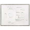 thumbnail image 4 of White Serenity Heavily Textured Hand Painted White Framed Canvas Wall Art, 4 of 12