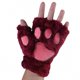 thumbnail image 3 of Cute for Cat Paw Gloves Kawaii Bear Claw Cosplay Faux Fur Plush Fingerless Mittens with Hanging String for Girls Women, 3 of 3