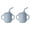 Dark Blue, variant on LHNFT 2 Pack 100% Tiny Silicone Drinking Training Cup with Handles & Straw for Baby and Toddler