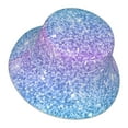 thumbnail image 3 of Kll Multicolor Glitter Bucket Hat For Women Men Packable Travel Beach Sun Hat Outdoor Rave Accessories Reflective Fisherman Cap, 3 of 9