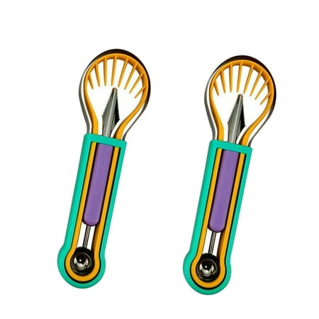 

Naittoop Clearance 2024! Three In One Fruit Digging Tool Double Head Multifunctional Fruit Platter Carving Knife Watermelon Spoon Fruit Digging Three Piece Set