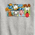thumbnail image 3 of Garfield - Character Grid - Toddler And Youth Crewneck Fleece Sweatshirt, 3 of 5